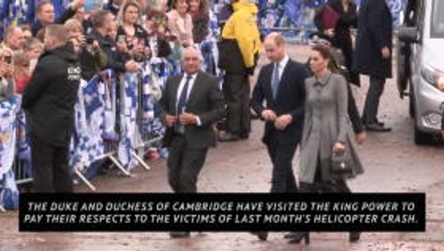 Duke and Duchess of Cambridge pay tribute to Leicester crash victims