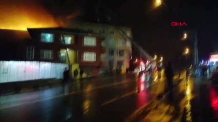 Arnavutköy'de Fabrika Yangını