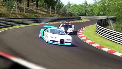Race - Koenisegg One1 vs  Bugatti Chiron vs Pagani Huayra ✅ ✌