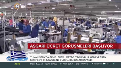 Asgari ücret görüşmeleri başlıyor