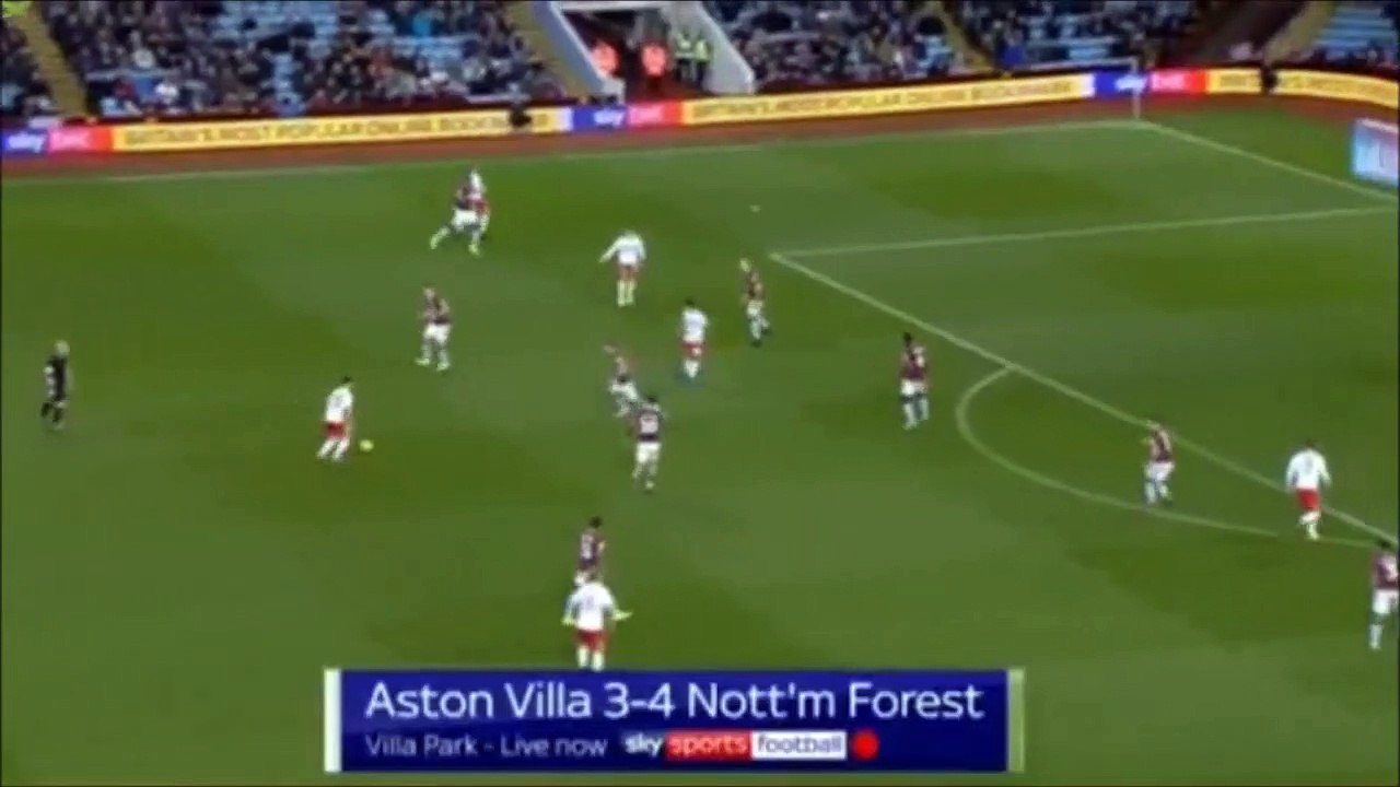 Joe Lolley stunning goal - Aston Villa 3-[4] Nottingham Forest