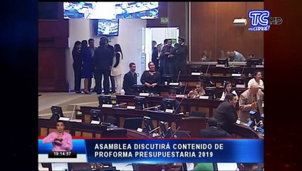 Asamblea discutirá contenido de proforma presupuestaria 2019