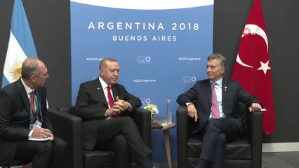 Cumhurbaşkanı Erdoğan, Arjantin Devlet Başkanı Macri ile Görüştü