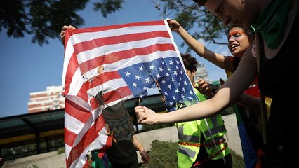 Акция протеста против "Большой двадцатки" в Буэнос-Айресе
