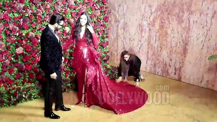 Deepika And Ranveer SEXIEST GRAND ENTRY At Their Mumbai Reception