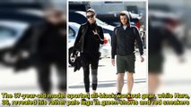 Adriana Lima sports all-black workout gear as she heads to the gym with boyfriend Metin Hara