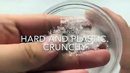 Instant snow VS Fake snow - cloud slime vs icee slime