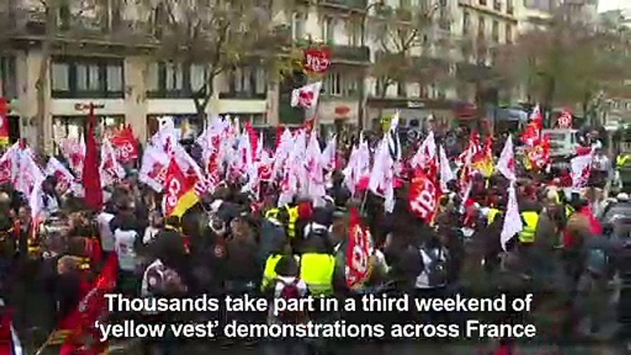 "Yellow vests" and workers union unite in protest