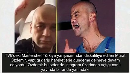 Masterchef Murat canlı yayın açıp kendini kesti!