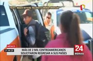 México: más de 2 mil centroamericanos solicitaron el regreso a sus países