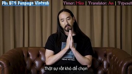[VIETSUB] Lí do tại sao Steve Aoki lại thích collab với BTS đến vậy!?