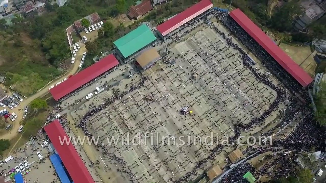 Fabulously choreographed mass bamboo dance from Mizoram India- World record being set