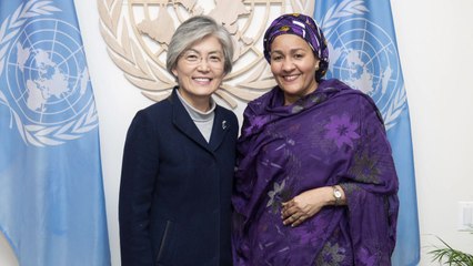 강경화, UN총장 면담...비핵화·평화 지지 당부 / YTN