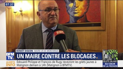 Gilets jaunes: "on veut que ça dégage" un maire réclame la fin des blocages dans sa ville