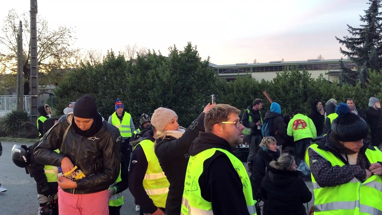 Evacuation du blocage de la raffinerie de Portes-les-Valence