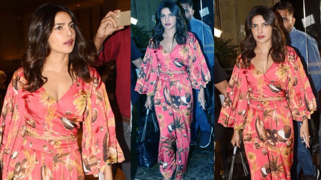 Priyanka Chopra Enjoys Dinner before leaving for Jodhpur; Watch video | FilmiBeat