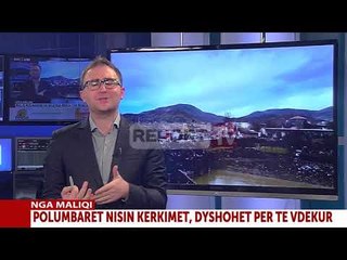 Report TV - Aksident në aksin Maliq-Korçë, makina bie nga ura dhe përfundon në lumë