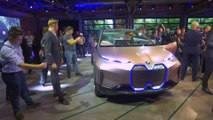 World Premiere of the BMW Vision iNEXT. 2018 Los Angeles Auto Show on the stage