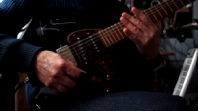 RMC Acoustic Gold piezzo pickups on electric guitar