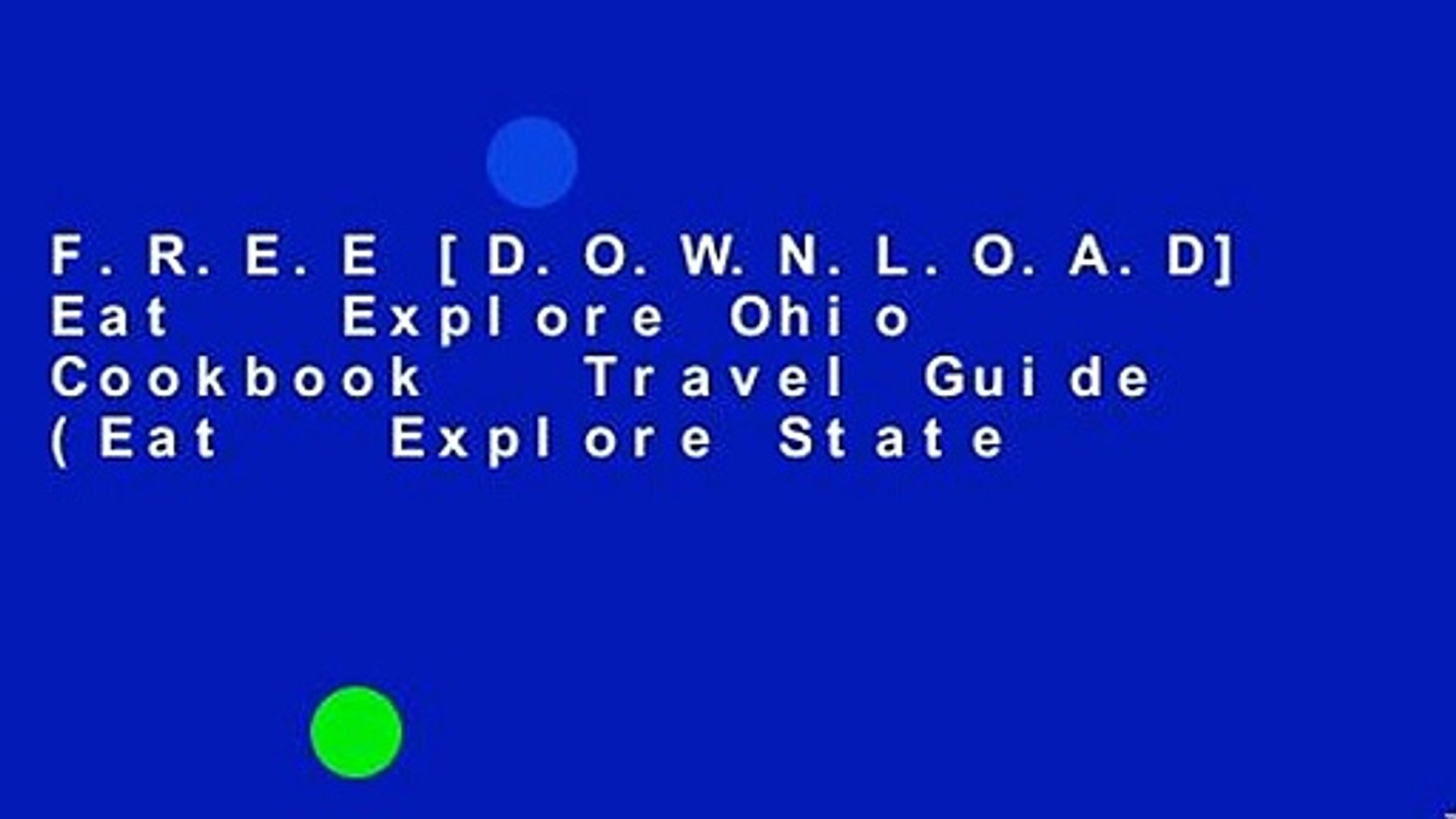 ⁣F.R.E.E [D.O.W.N.L.O.A.D] Eat   Explore Ohio Cookbook   Travel Guide (Eat   Explore State
