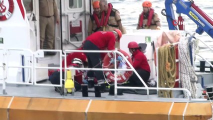 Ayasofya açıklarında gemi yangını söndürme tatbikatı