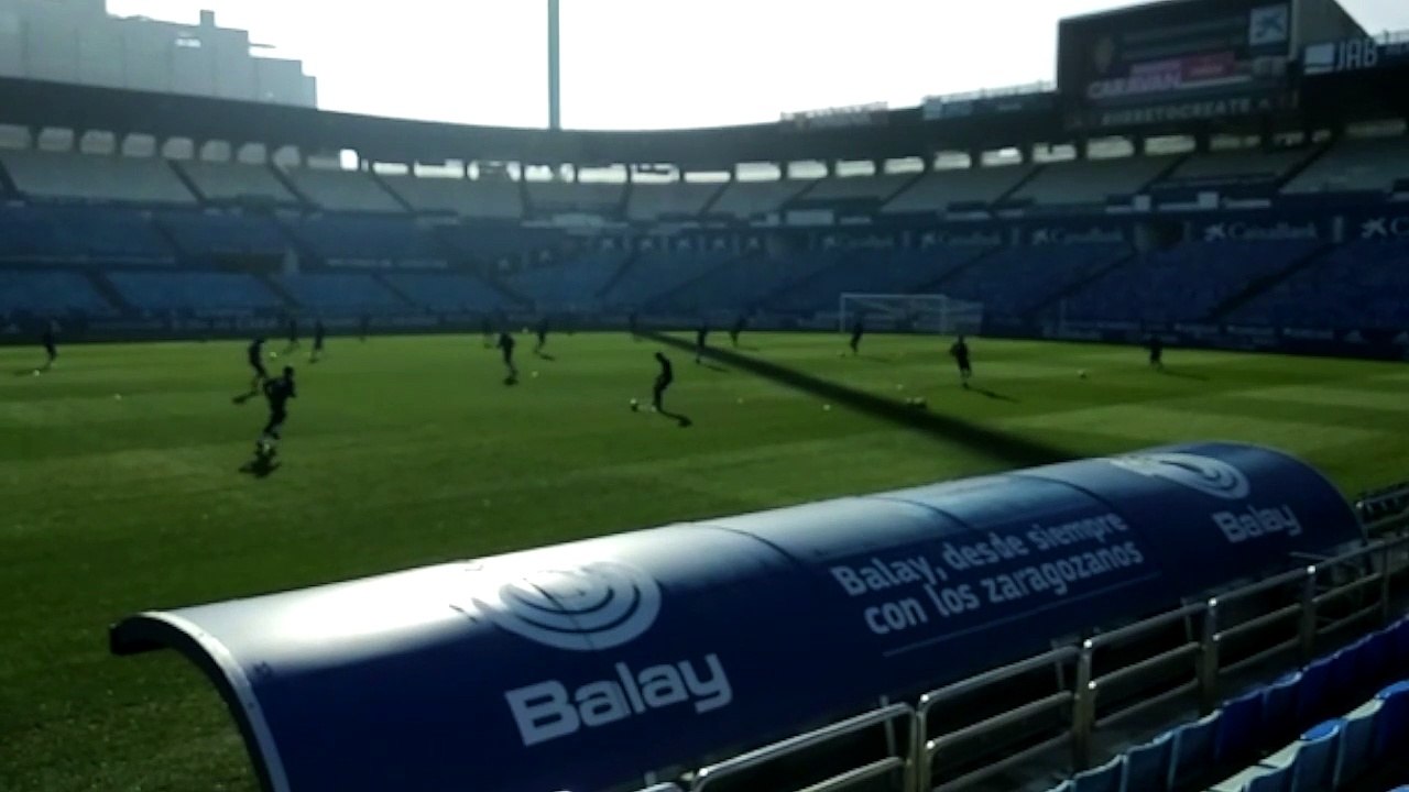 Último Entrenamiento del Real Zaragoza Antes del Partido Contra el Cádiz