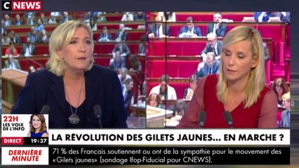 Marine Le Pen demande la dissolution de l’Assemblee Nationale ! (28/11/2018)