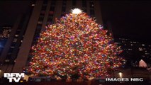 L’immense sapin de Noël du Rockefeller Center à New York s’est illuminé