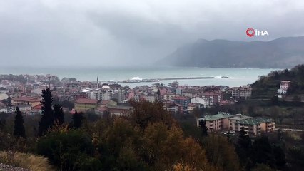 Amasra’da Fırtına Hayatı Olumsuz Etkiledi