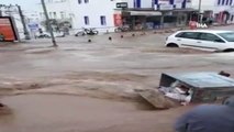Bodrum'da Sel Sonrası Araçlar Suda Mahsur Kaldı