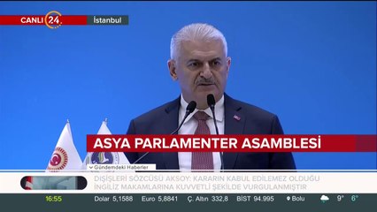 Binali Yıldırım: Barış, huzur, refah içinde bir dünya