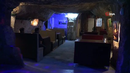Soğuyan havalar mağara kafelere  ilgiyi arttırdı