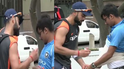 India VS Australia: Virat Kohli stunned by fan's Bizarre Autograph request | वनइंडिया हिंदी