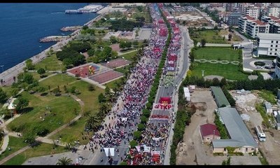 Maltepe'deki 1 Mayıs alanı havadan böyle görüntülendi