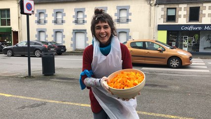 Premier « disco-soupe » espace Providence à Loudéac pour partager une soupe et lutter contre le gaspillage