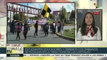 Colombia: represión contra movilización de estudiantes