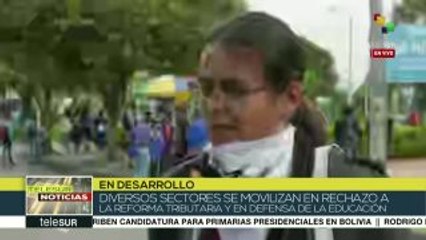 Скачать видео: Colombia: universitarios rechazan represión por parte del ESMAD