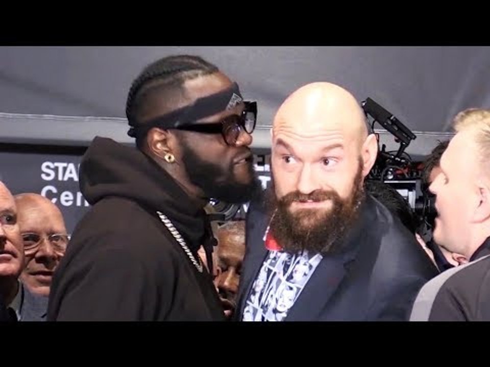 Tyson Fury & Deontay Wilder Separated During Heated Final Press Conference
