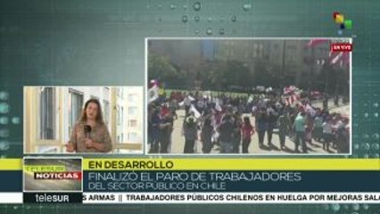 Chile: finaliza paro de trabajadores del sector público