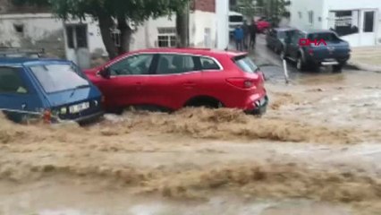 Muğla Onlarca Araç Sel Suları ile Sürüklendi