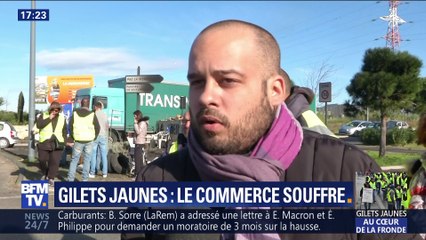 "Gilets jaunes": le commerce souffre