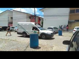 Chegada do IML para recolhimento do corpo do vereador