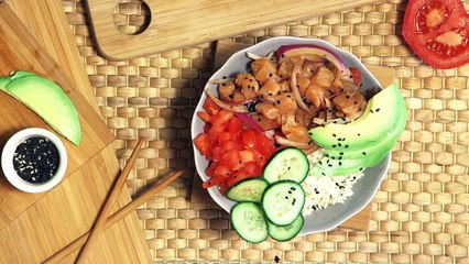 POKE BOWL de salmón | Receta muy fácil