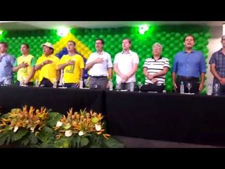 Coletiva em Maceió com Magno Malta