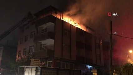 Çatı Katı Cayır Cayır Yandı