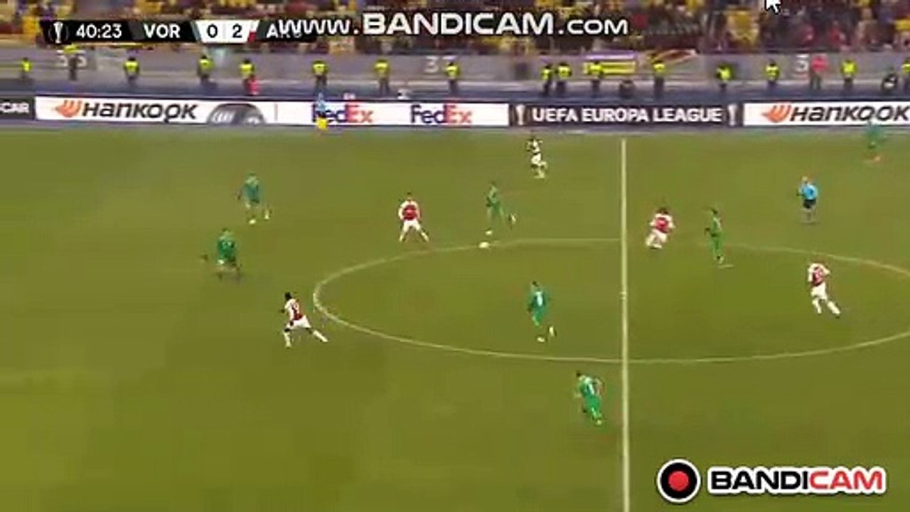 Amazing Goal Willock (0-3) Vorskla vs Arsenal