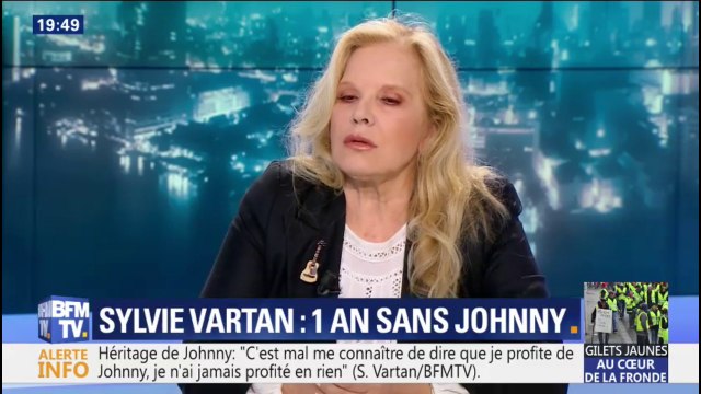 Johnny: Sylvie Vartan pense que le droit moral et artistique revient aux enfants qui sont les héritiers