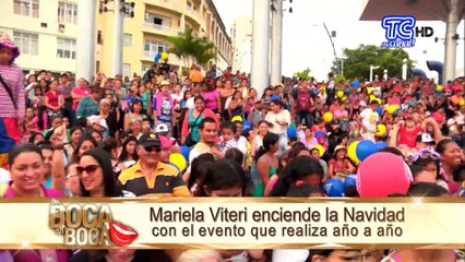 Mariela Viteri realizó como todo los años evento navideño