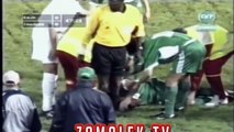 الشوط الاول مباراة الرجاء الرياضي  والزمالك 0-0 ذهاب دوري ابطال افريقيا 2002