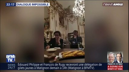 Les porte-paroles des gilets jaunes filment leur rendez-vous avec François De Rugy
